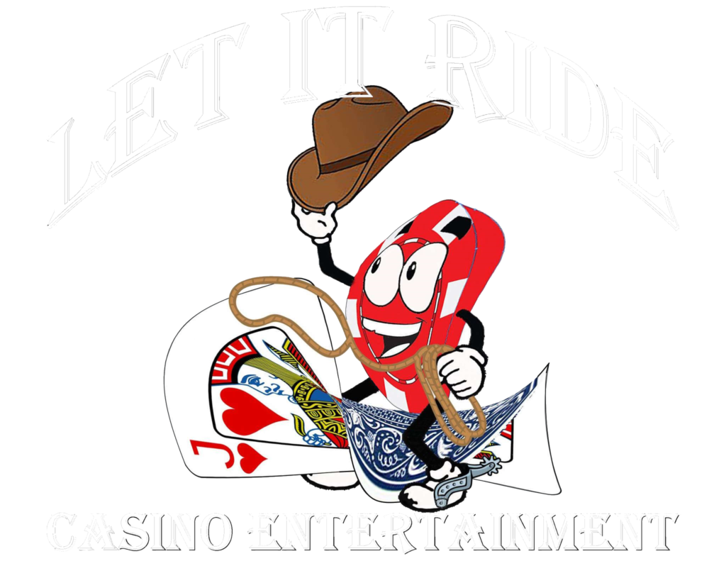 Let it Ride Casino Entertainment Logo No Background White
