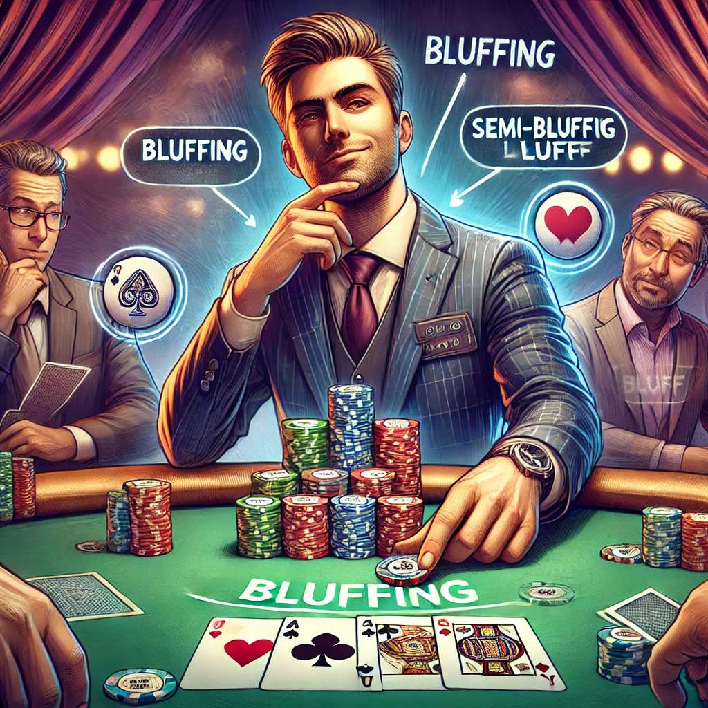 Bluffing and Semi-Bluffing