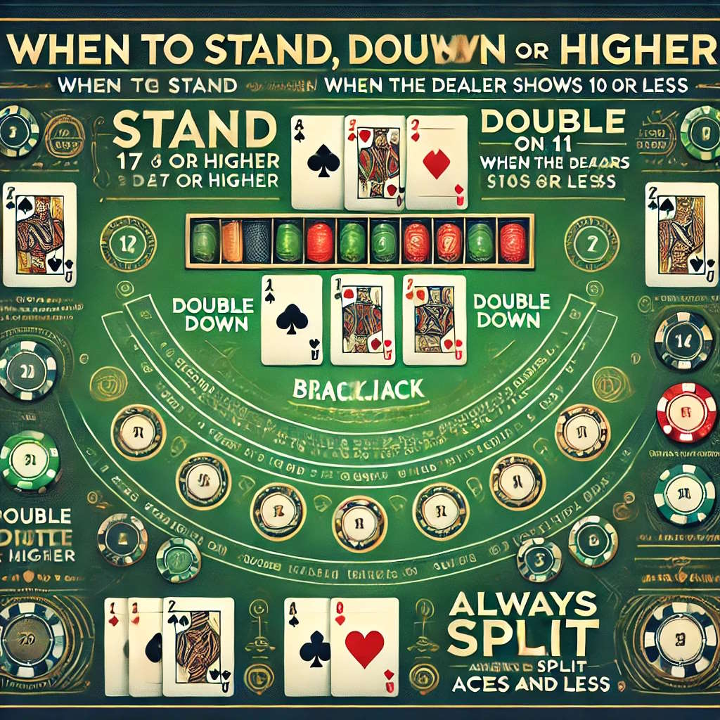 When to Stand, Double Down, Split