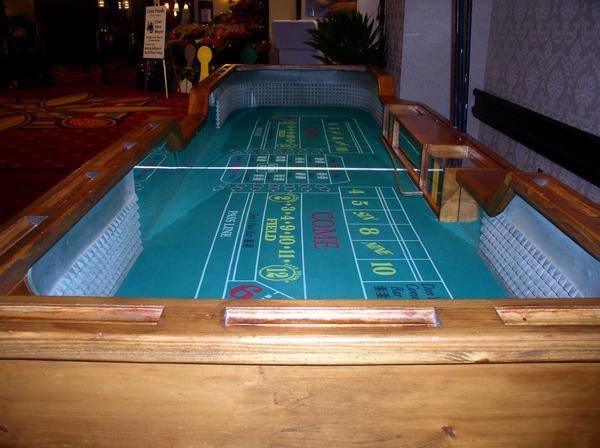 12 Foot Craps Rental Table hosted by Let it Ride Casino Entertainment
