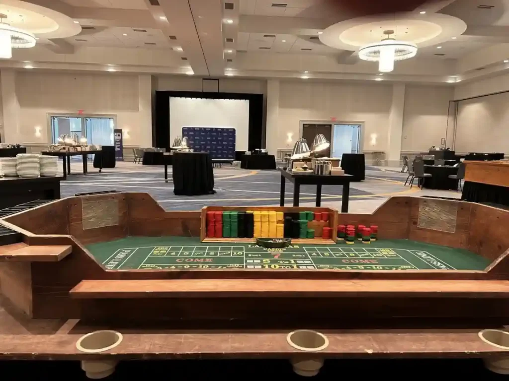 8ft Craps Table Rentals Hosted by Let it Ride Casino Entertainment