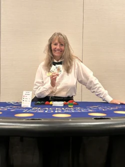 Blackjack Table Rentals with Friendly Dealer for Casino Parties