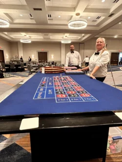 Double Roulette Table Rentals with Two Friendly Dealers