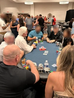 Full‑Size Texas Hold’em Table Rentals with Dealer and Players – Let It Ride Casino Entertainment