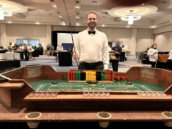 Single Craps Dealer Rental for Casino Parties – Let It Ride Casino Entertainment